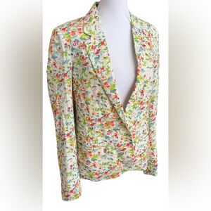SILENCE + NOISE URBAN OUTFITTERS Ivory Spring Floral Blazer Jacket XS